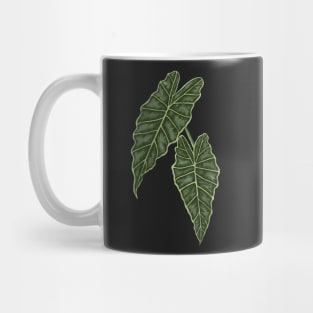 Alocasia Polly Green Leaves Mug